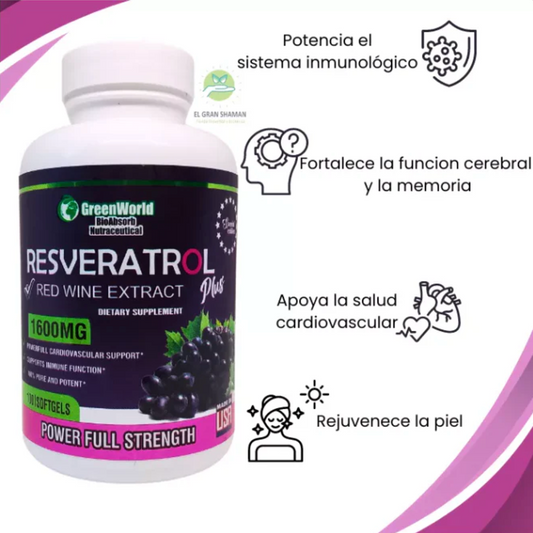 Resveratrol Plus: El Antioxidante Natural